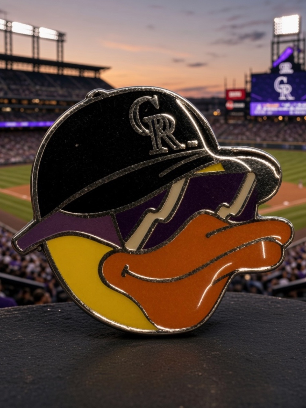 Vintage - Colorado Rockies Duck Lapel Pin Hat Pin ©2002 MLB Zone Inc.